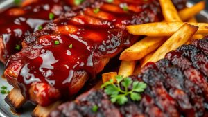 Calories From Fat per Serving of Baby Back Ribs and Chips
