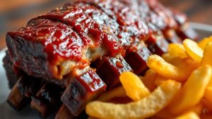Total Fat Grams in Baby Back Ribs and Chips